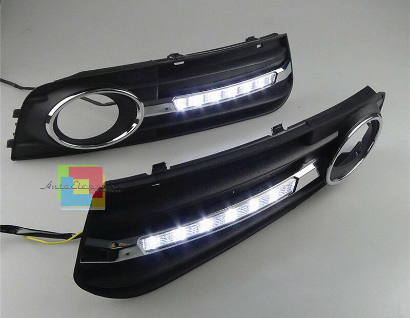 AUDI A4 B8 8K 2007-2012 AVANT BERLINA GRIGLIE FENDINEBBIA LUCI DIURNE LED 6000K AUTOELEGANCERICAMBI