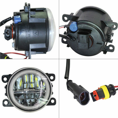 Dacia Duster Logan Sandero COPPIA FENDINEBBIA DIURNE ANGEL EYES FULL LED - AUTOELEGANCERICAMBI