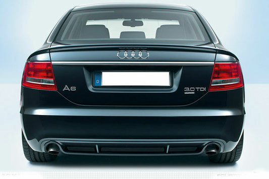 SOTTO PARAURTI AUDI A6 4F C6 2004-2008 DIFFUSORE POSTERIORE LOOK S6