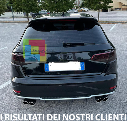 SOTTO PARAURTI PER AUDI A3 8V SPORTBACK 2016-2019 RESTYLING DIFFUSORE S3