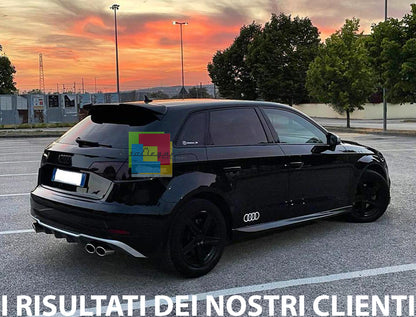 SOTTO PARAURTI PER AUDI A3 8V SPORTBACK 2016-2019 RESTYLING DIFFUSORE S3