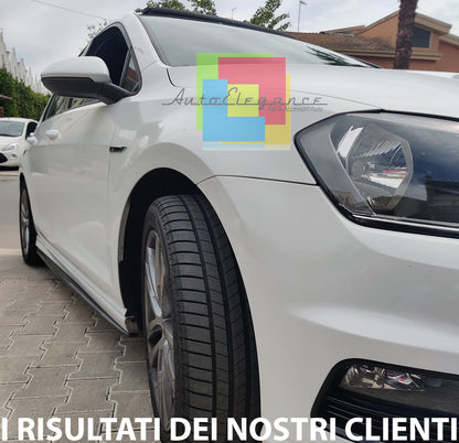 VW GOLF 7 VII 2012-2019 FLAPS UNDER SKIRT ABS / PLASTIC GLOSS BLACK