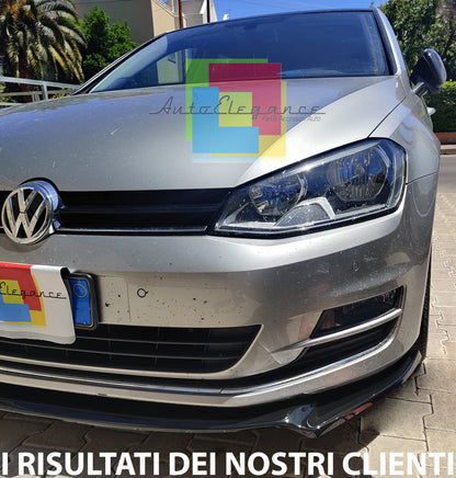 LIP UNDER FRONT BUMPER VW GOLF 7 VII STANDARD 2012-2016 ABS BLACK SPLITTER