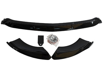 SPLITTER MERCEDES E W213 S213 2021+ GLOSSY BLACK UNDER BUMPER ABS GLOSSY BLACK