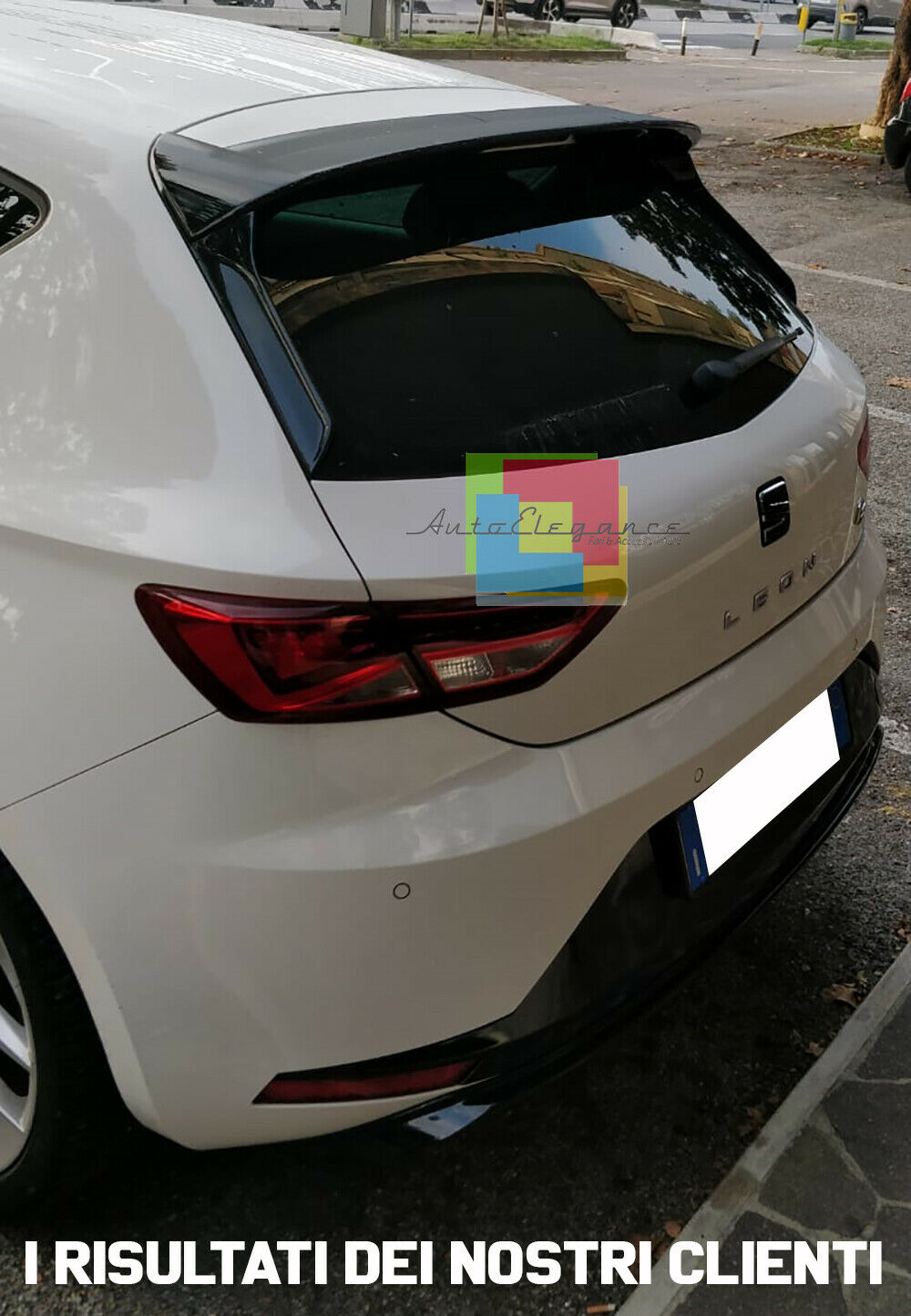 SEAT LEON 5F 5 PORTE 2012+ SPOILER SUL TETTO POSTERIORE SPORTIVO ABS
