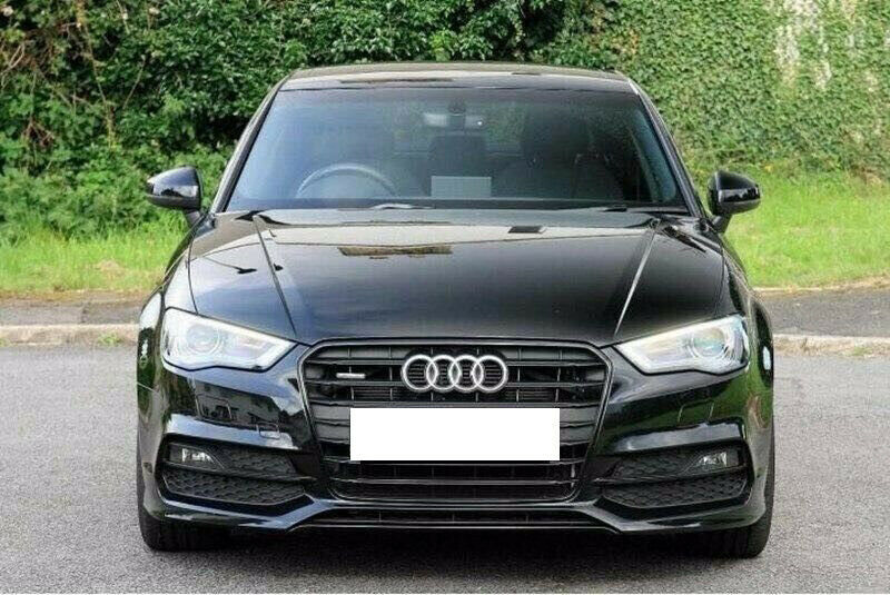AUDI A3 8V 2012-2016 BLACK FOG LIGHT GRILLES IN ABS FOR SLINE S3 BUMPER