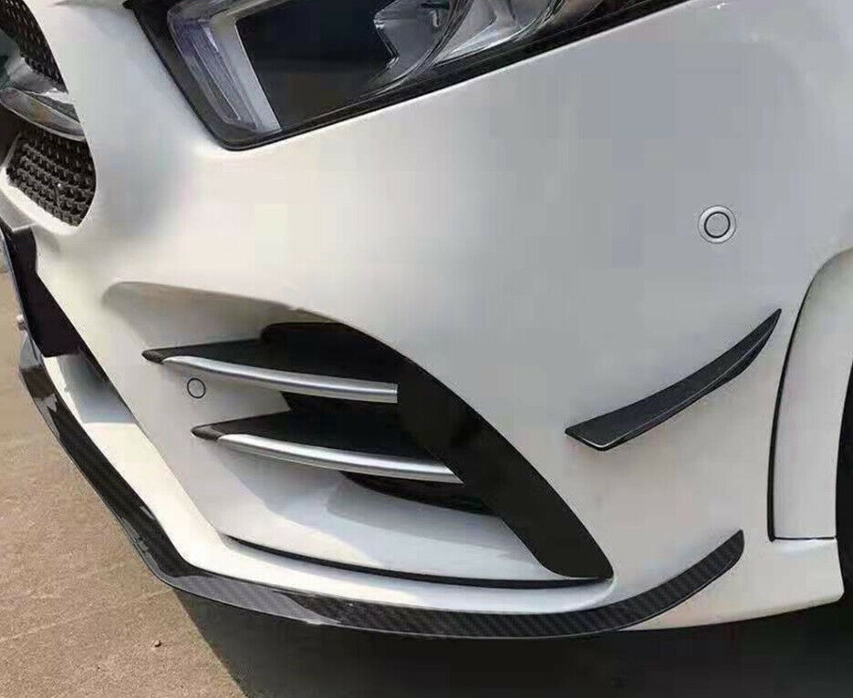 MERCEDES A W177 2018+ SPLITTER PARAURTI ANTERIORE LIP SPOILER CARBONIO AMG A45