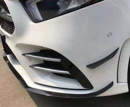 MERCEDES A W177 2018+ SPLITTER PARAURTI ANTERIORE LIP SPOILER CARBONIO AMG A45