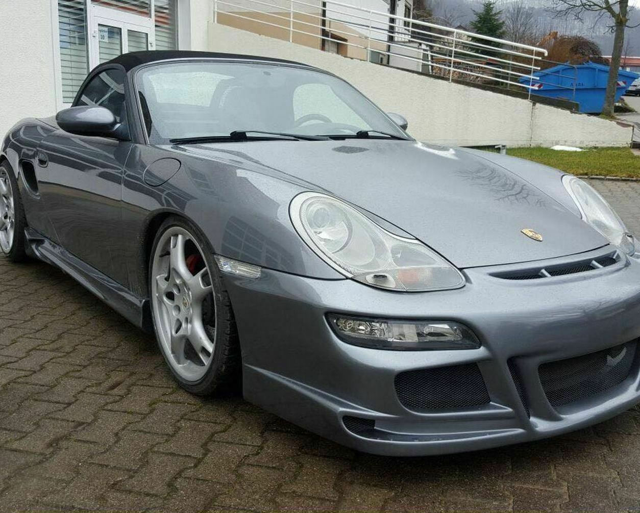 MINIGONNE LATERALI PER PORSCHE BOXSTER 986 SOTTO PORTA SPORTIVE ABS / PLASTIC