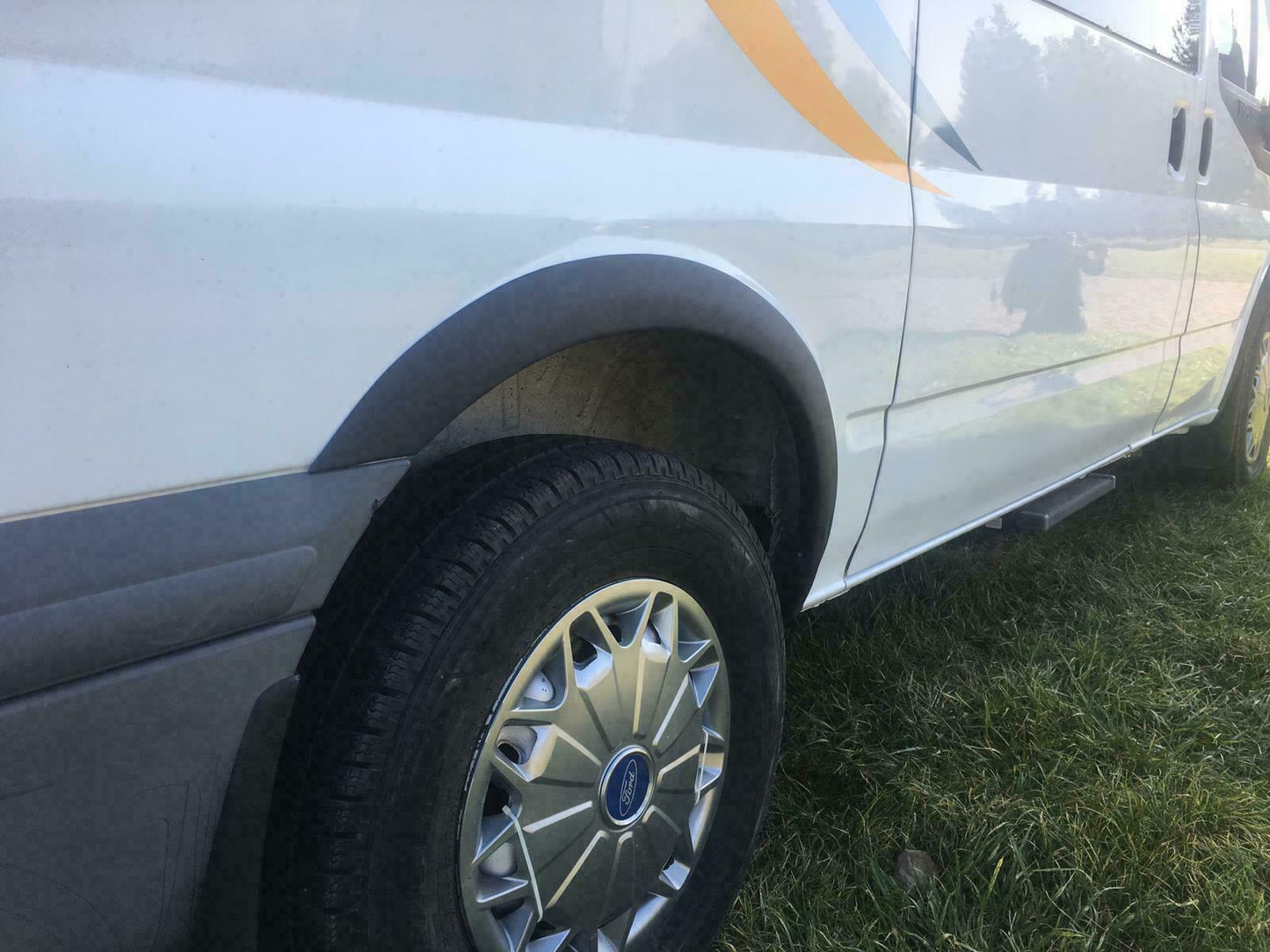 FORD TRANSIT MK7 2006-2011 SPORTY LOOK FENDER EXTENSIONS - ABS 8 PIECES