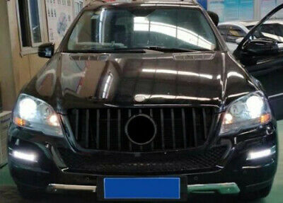 MERCEDES ML W164 2009 AL 2011 LIFT GRIGLIA ANTERIORE LOOK AMG PROFILI NERI