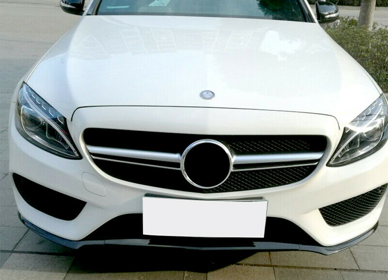 GRIGLIA ANTERIORE MERCEDES CLASSE C W205 2014-2018 MASCHERINA PROFILO SATINATI