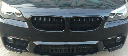 BMW 5 SERIES F10 F11 2010+ DOUBLE STRIPE GRILLES CARBON FRONT GRILLES