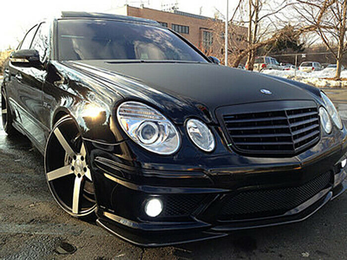 MERCEDES CLASSE E W211 2002-2006 GRIGLIA ANTERIORE LOOK AMG BLACK EDITION