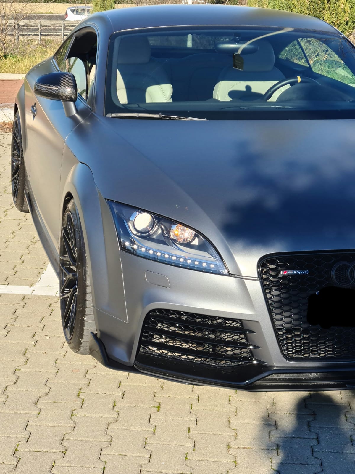 AUDI TT 8J 06-14 SPLITTER SOTTO PARAURTI ANTERIORE ABS NERO LUCIDO 2PEZZI AUTOELEGANCERICAMBI