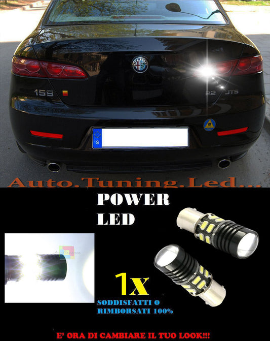 LAMPADA RETROMARCIA A LED P21W BA15 ALFA ROMEO 159 6000K CANBUS NO ERROR
