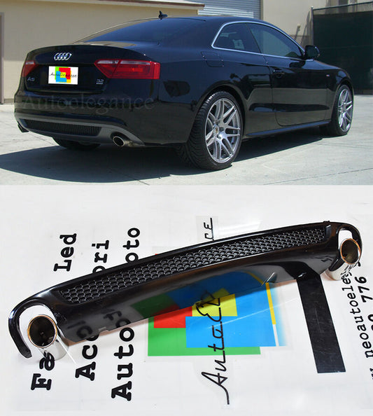 AUDI A5 8T COUPE 07-11 DIFFUSORE POSTERIORE SOTTO PARAURTI SLINE + TERMINALI AUTOELEGANCERICAMBI