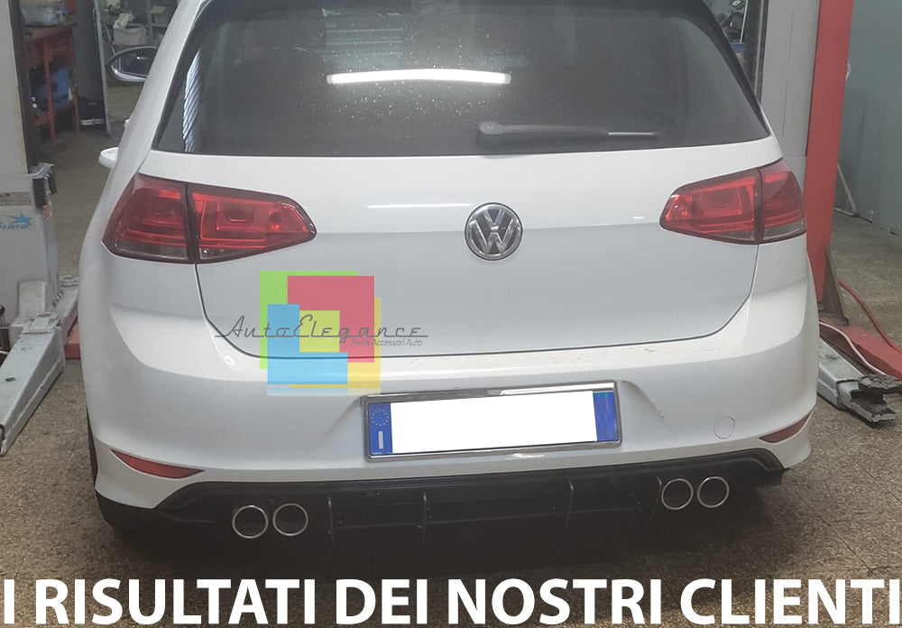VW GOLF 7 VII FLAPS SOTTO POSTERIORE SOTTO PARAURTI R IN ABS SPOILER SPLITTER