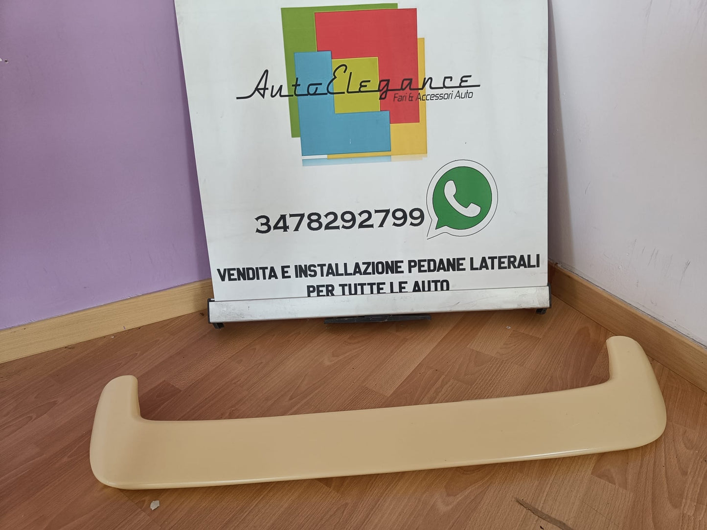 PEUGEOT 206 3 / 5 PORTE SPOILER POSTERIORE SUL TETTO GTI ABS / PLASTIC