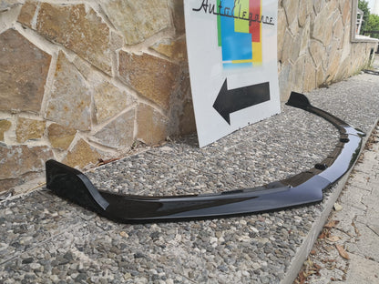 FRONT BUMPER ABS AUDI A6 4A C8 DESIGN RS6 SPLITTER GLOSSY BLACK