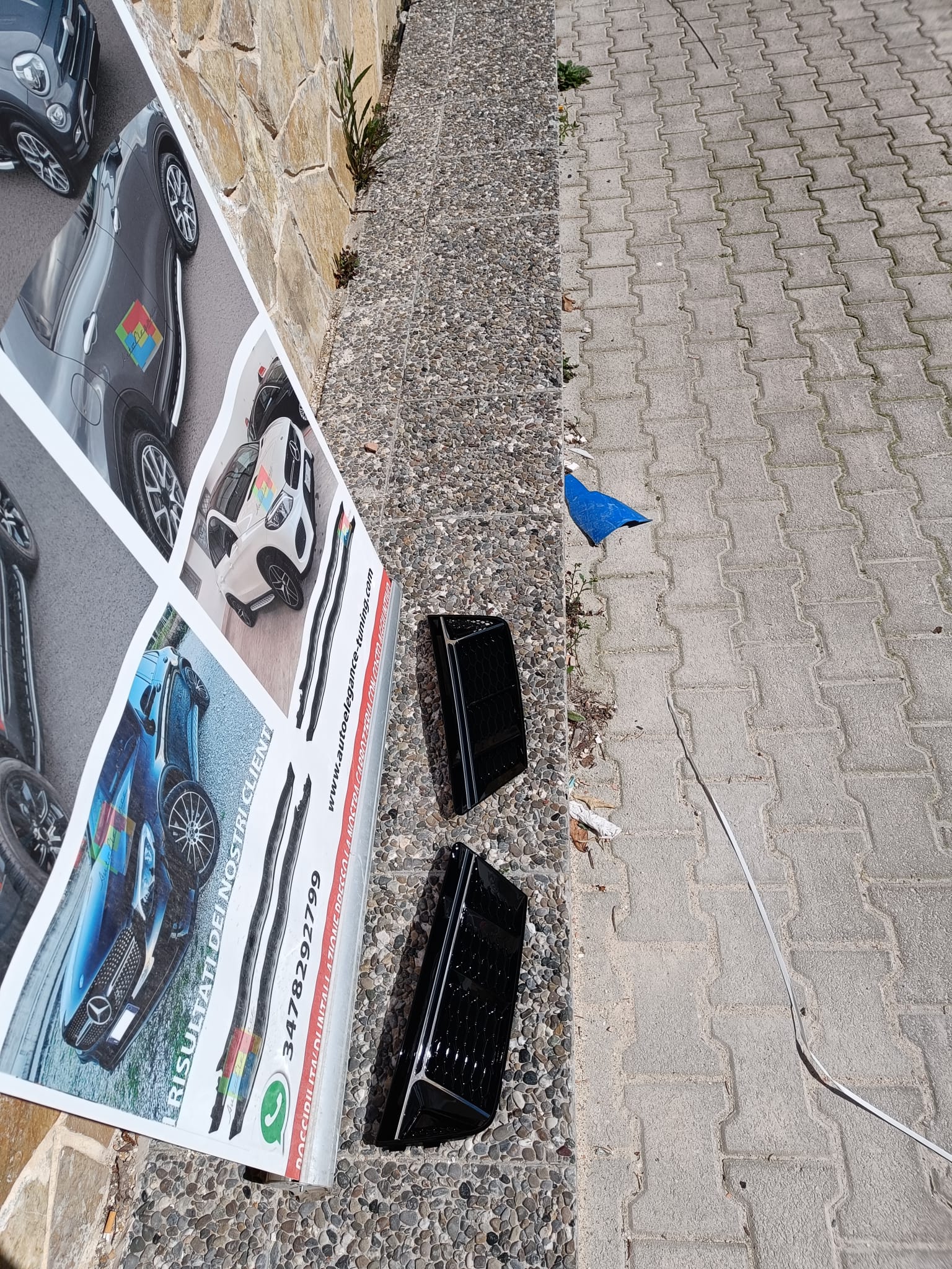 AUDI A4 B9 2015+ GRIGLIE FENDINEBBIA PER PARAURTI STANDARD NIDO D'APE RS4 AUTOELEGANCERICAMBI