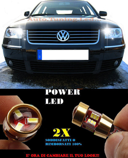 LUCI POSIZIONE VW PASSAT 3BG 2000-2005 CANBUS T10 BIANCO 27 LED SUPER QUALITA
