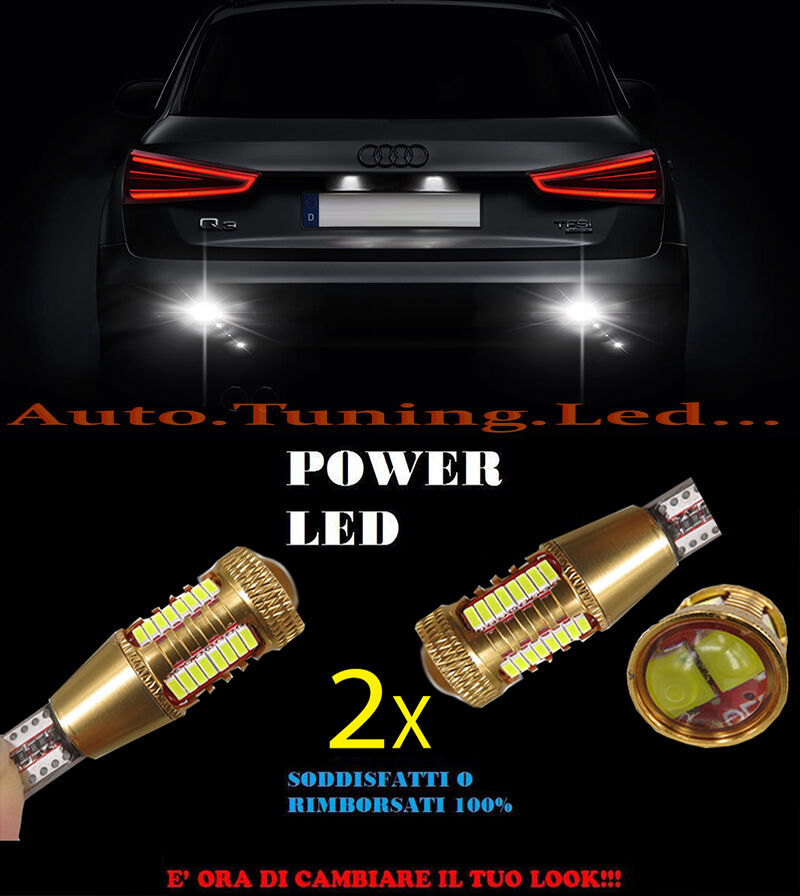 AUDI Q3 8U LAMPADE RETROMARCIA LED T15 W16W SUPER QUALITA NO ERROR AUTOELEGANCERICAMBI