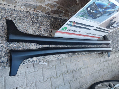 SIDE SKIRTS FOR OPEL ASTRA H 5 DOORS UNDER DOOR SPOILER ABS OPC 0104