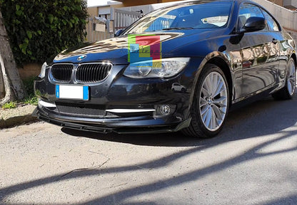 BMW 3 E92 E93 STANDARD SPLITTER PARAURTI ANTERIORE NERO LUCIDO LOOK M3 AUTOELEGANCERICAMBI