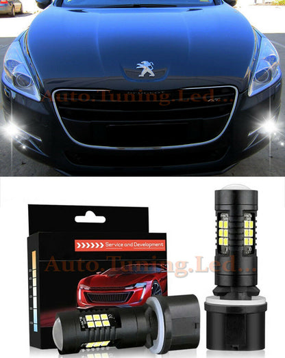 2x LAMPADE P13W CAMBUS PEUGEOT 508 2010+ DIURNE DRL POSIZIONI LED BIANCO 6000K - AUTOELEGANCERICAMBI