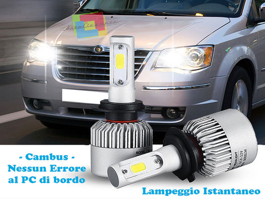 LAMPADE ABBAGLIANTI LED CHRYSLER GRAND VOYAGER V LAMPEGGIO ISTANTANEO 6000K CREE