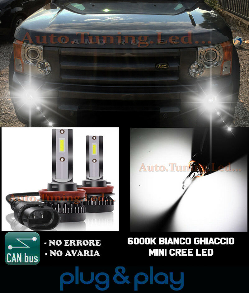 LAMPADE FENDINEBBIA A LED CREE DISCOVERY 3 III CAMBUS BIANCO GHIACCIO 8000LM