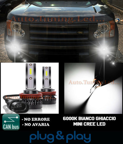 LAMPADE FENDINEBBIA A LED CREE DISCOVERY 3 III CAMBUS BIANCO GHIACCIO 8000LM