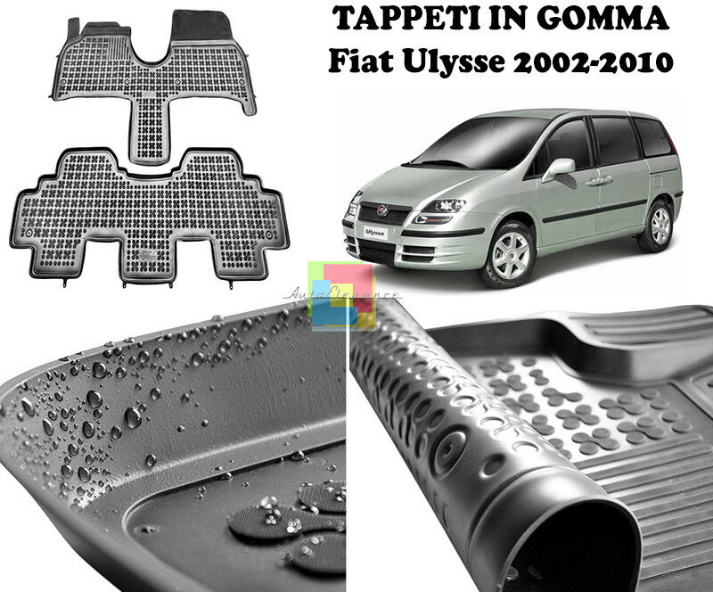 Fiat Ulysse 2002-2010 TAPPETINI AUTO IN GOMMA - TAPPETI TOP QUALITA -1-