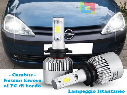 LED LOW BEAM LAMPS OPEL CORSA C 00-06 INSTANT 6000K CREE