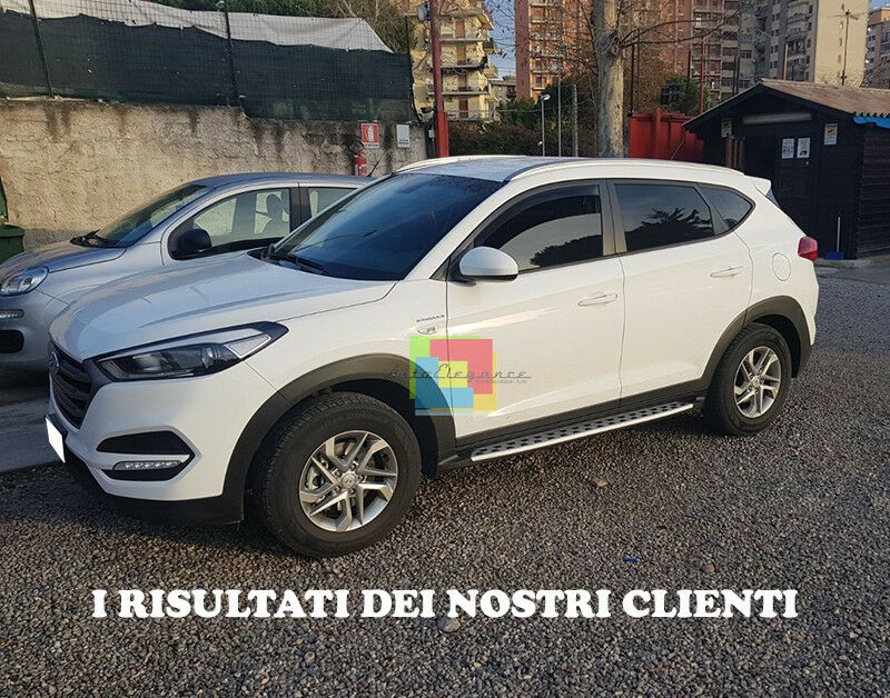 PEDANE LATERALI DESIGN SPORTIVO SOTTO PORTA ACCIAIO HYUNDAI TUCSON TLE 2015+