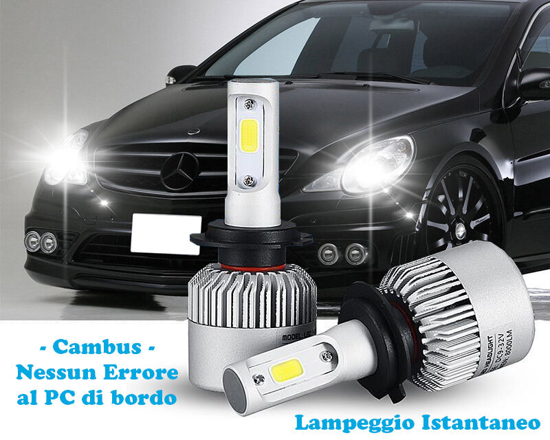 LAMPADE ANABBAGLIANTI LED MERCEDES R W251 2007+ ISTANTANEO 6000K CREE NO ERROR