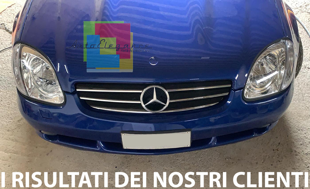 COPPIA FARI CROMATI PER MERCEDES SLK 170 AUTOELEGANCERICAMBI