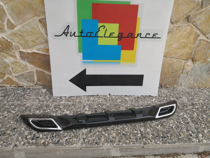 PEUGEOT 208 UNDER BUMPER DIFFUSER OVAL TIP DIFFUSER ABS GLOSSY BLACK