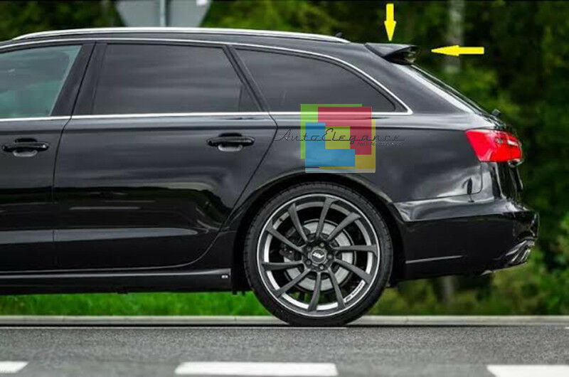 AUDI A6 C7 4G DAL 2011+ AVANT SPOILER POSTERIORE ALETTONE SUL TETTO S6 SLINE -1- AUTOELEGANCERICAMBI