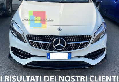 FRONT BUMPER SPOILER MERCEDES A W176 2015- ABS SPLITTER BLADE