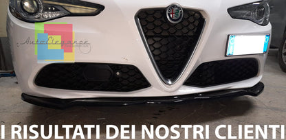 SPLITTER ALFA ROMEO GIULIA STANDARD FRONT BUMPER SPOILER BLADE GLOSSY BLACK