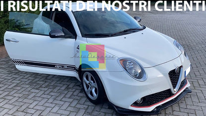 ALFA ROMEO MITO 2008+ SPOILER LAMA SOTTO PARAURTI ANTERIORE ABS NERO SPLITTER AUTOELEGANCERICAMBI