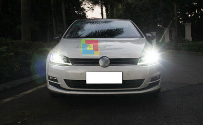 VW GOLF 7 VII 2012 al 2017 FARI ANTERIORI FANALI DIURNA LED FRECCIA DINAMICA R