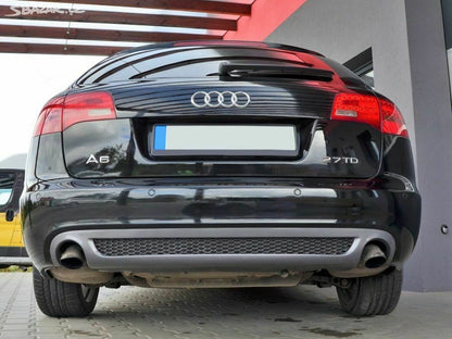 DIFFUSORE POSTERIORE SOTTO PARAURTI AUDI A6 4F C6 AVANT 04-08 PER LOOK S-LINE