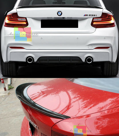 REAR SPOILER ON THE HOOD IN ABS FOR BMW 2 SERIES F22 F23 2013 ONWARDS -.