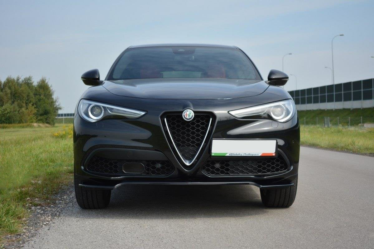 ALFA ROMEO STELVIO SPLITTER SOTTO PARAURTI ANTERIORE ABS NERO OPACO 0234 AUTOELEGANCERICAMBI