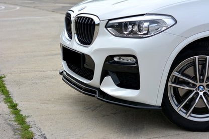 SPLITTER BMW X3 G01 M UNDER FRONT BUMPER ABS GLOSSY BLACK BLADE