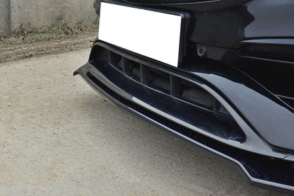 BLADE FOR MERCEDES CLA W117 2017+ UNDER FRONT BUMPER GLOSSY BLACK SPLITTER