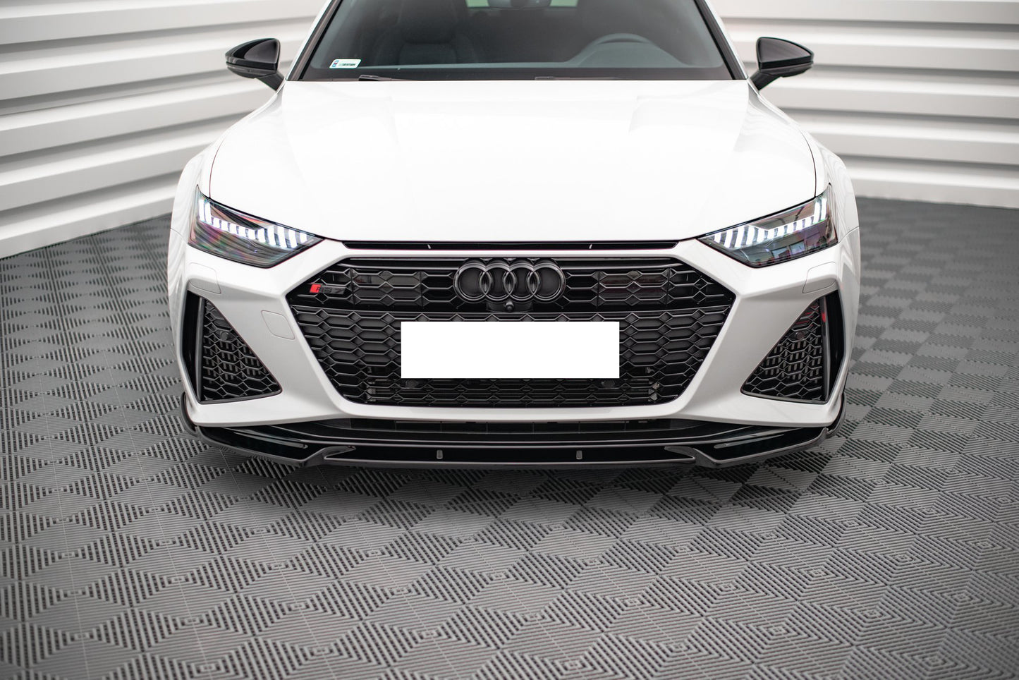 AUDI A6 C8 RS6 2018+ SPLITTER SOTTO PARAURTI ANTERIORE LAMA 0019 AUTOELEGANCERICAMBI